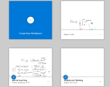 Class Notebook screen samples