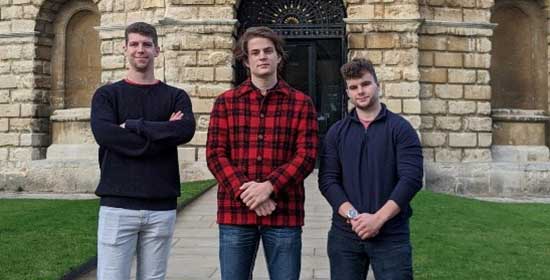 The Oxford team: Josh Evans, Iván Simon, Will McCreery (Department of Earth Sciences)