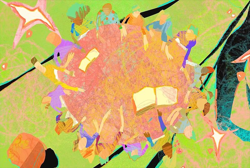 Original artwork created for this project by Ruthie Liu, 1st year undergraduate student at Ruskin School of Art, Feb 2023 ""