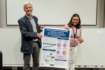 Photo of poster award presentation